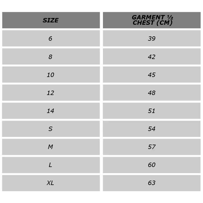 Maungaraki Intermediate Hoodie Size Chart.webp